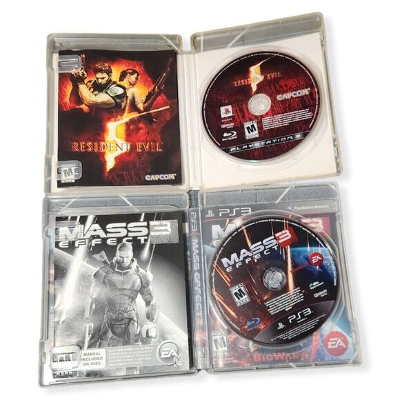 Sony Playstation 3 Games Lot Resident Evil & Mass Effect 3 CIB (PS3) Pre-owned - Picture 2 of 4